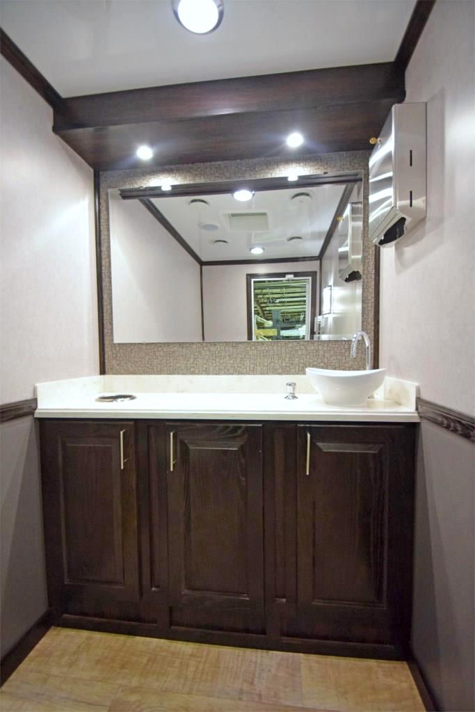 luxury restroom trailers 2 Station
